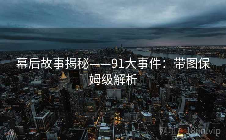 幕后故事揭秘——91大事件：带图保姆级解析
