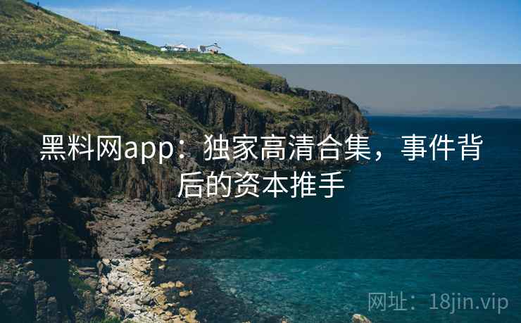 黑料网app：独家高清合集，事件背后的资本推手